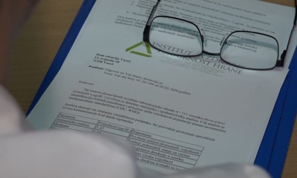 Institut za zdravlje  i sigurnost hrane objavio - Analiza nivoa olova u krvi kod ispitanika iz općine Vare&scaron;