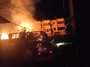 Požar u naselju u Vareš Majdanu