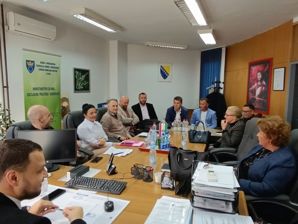 Radni sastanak o unaprjeđenju sustava socijalne zaštite u ZDK-u