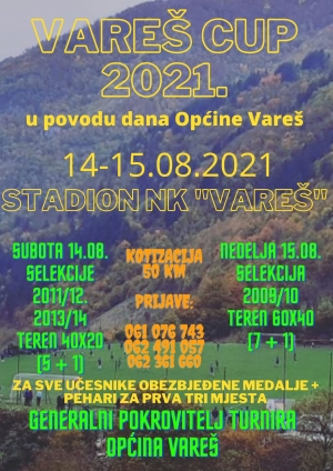 Poziv na sudjelovanje na “Vareš cupu 2021.”