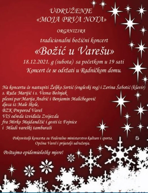 Najavljujemo – koncert  “Božić u Varešu”
