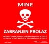 Obavijest o uništavanju mina na lokalitetu Zubeta - Čamovine