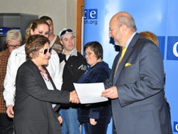 Vrijedna donacija OSCE-a za Udruženje slijepih i slabovidnih osoba