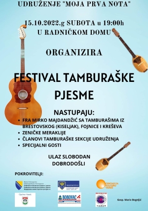 Najavljujemo - Festival tamburaške pjesme