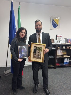 Zahvalnica ministru Mušiji za podršku projektu „EX YU Rock &amp; Movie Music Performance“