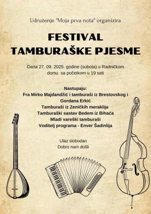 Najavljujemo – Festival tamburaške pjesme