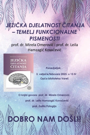 Poziv na promociju knjige „Jezička djelatnost čitanja – temelj funkcionalne pismenosti&quot;