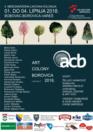 Najavljujemo –  Art Colony Borovica 2018.