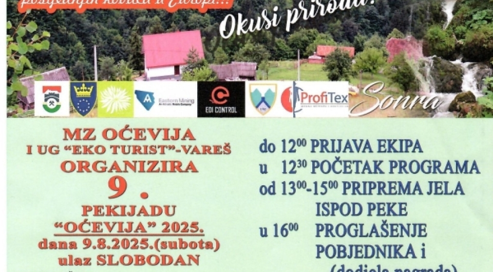 Pozivamo vas na 9. Pekijadu Oćevija 2025.