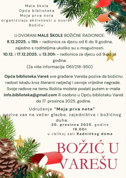 U susret Božiću očekuje vas puno zanimljivih aktivnosti