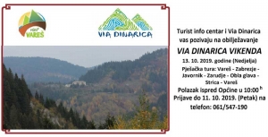 Poziv iz Tourist info centra Vareš i Via Dinarice