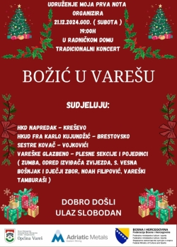 Najavljujemo - koncert Božić u Varešu