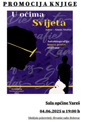 Poziv na promociju knjige U očima svijeta