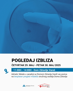 Dođite na besplatni pregled mladeža u Dom zdravlja Vareš