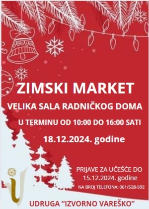 Sudjelujte na Zimskom marketu u Varešu