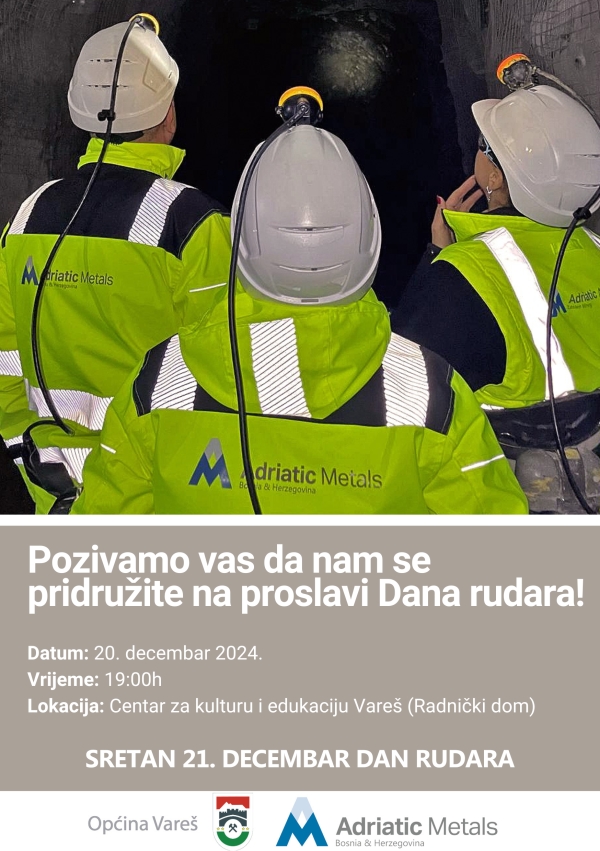 Poziv na obilježavanje Dana rudara