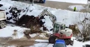 Nastavljeni radovi na či&scaron;ćenju korita rijeke Stavnje