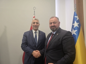 Ministar gospodarstva ZDK Samir Šibonjić pozvao ministra trgovine Republike Turske Ömera Bolata da naredne godine svečano otvori sajam ZEPS