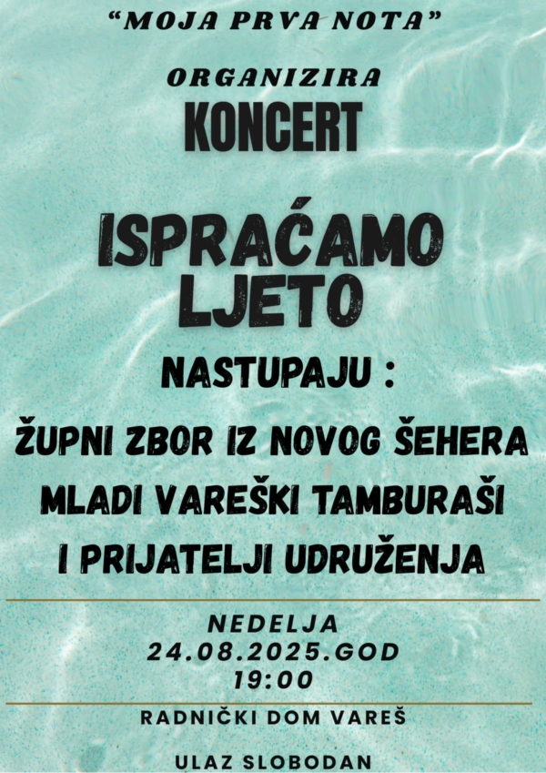Dođite na koncert pod nazivom &quot;Ispraćamo ljeto&quot;