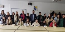 Posjet učenika, nastavnika i predstavnika Galerije „Preporod“ Zenica Ministarstvu obrazovanja, znanosti, kulture i sporta ZDK
