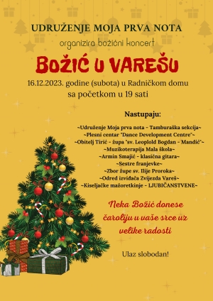 Najavljujemo – koncert Božić u Varešu