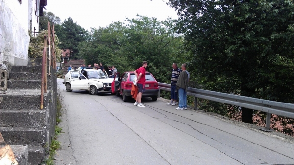 Prometna nezgoda na izlazu iz grada