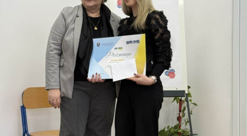 Amina Bitići osvojila drugo mjesto na literarnom natječaju ekološkog projekta „Napiši priču – Uradi sliku“
